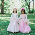 Great Pretenders Παιδική Στολή πριγκίπισσας Ροζ - Χρυσή με τριαντάφυλλα 6-8 ετών