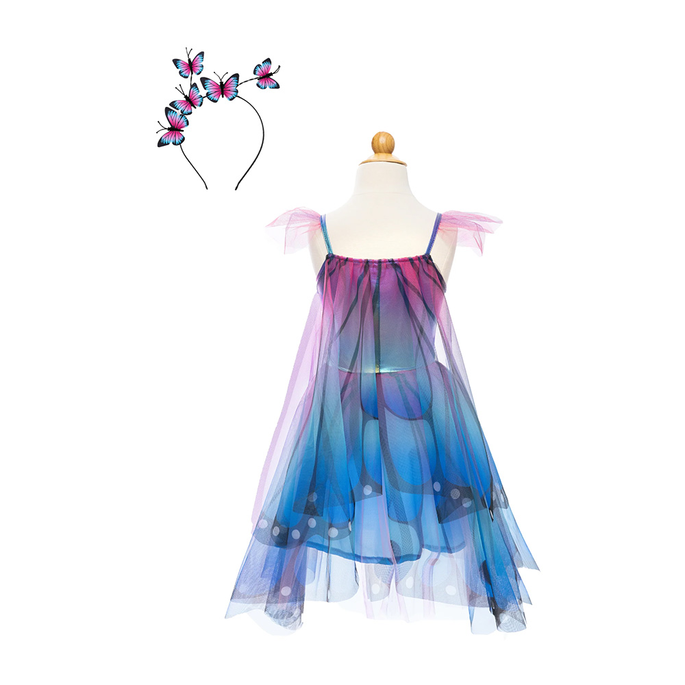 Great Pretenders Butterfly Twirl Dress & Wings Blue/Purple