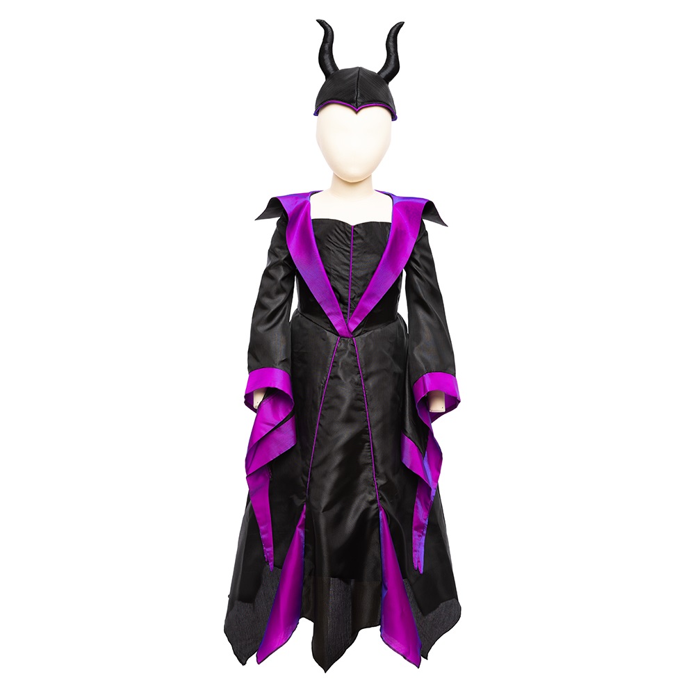 Great Pretenders Villain Princess Dress with headband, SIZE US 9-10