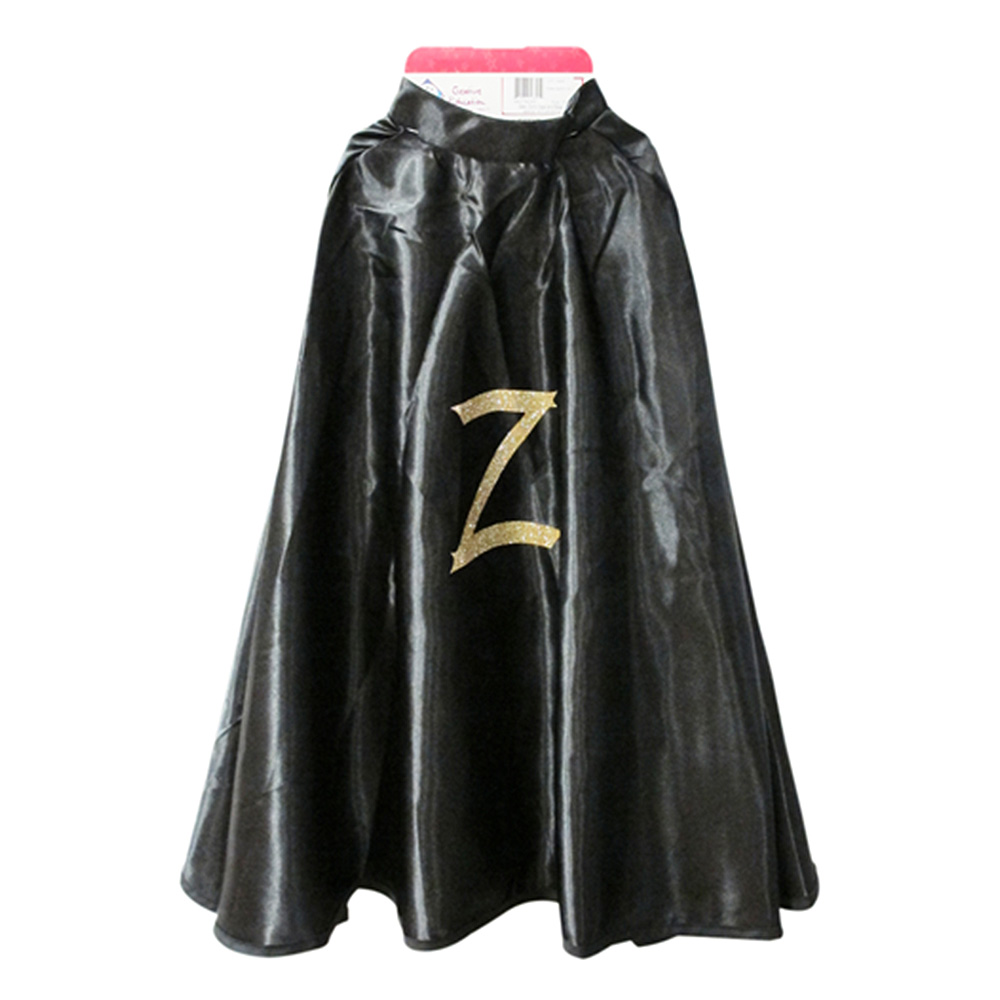 Great Pretenders Zorro Cape w/Mask, Black 5-6 years