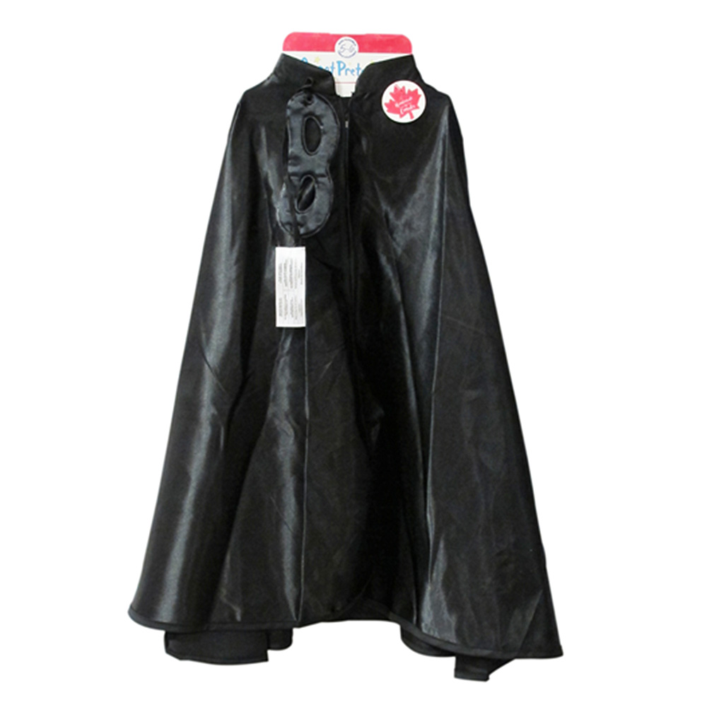 Great Pretenders Zorro Cape w/Mask, Black 5-6 years