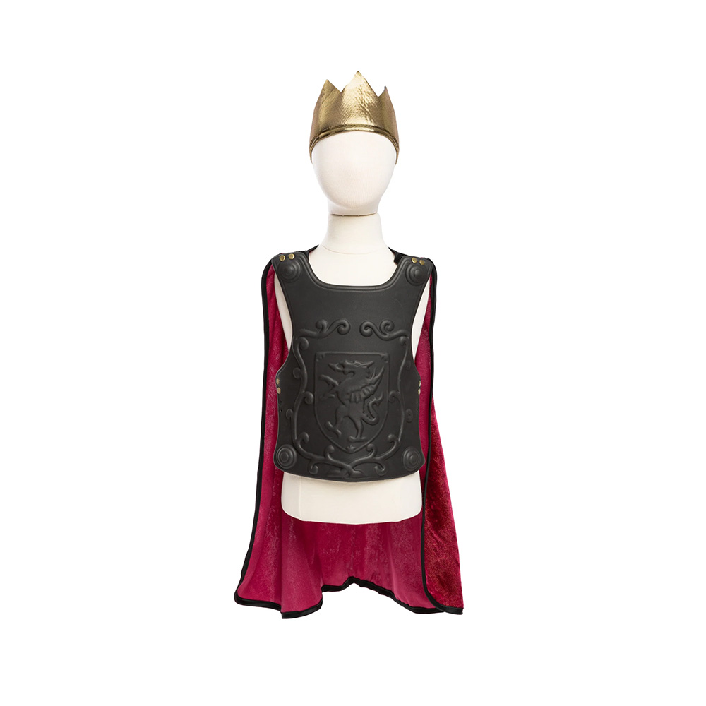 Great Pretenders Legendary Knight Cape, Chest Plate & Crown, SIZE US 4-6