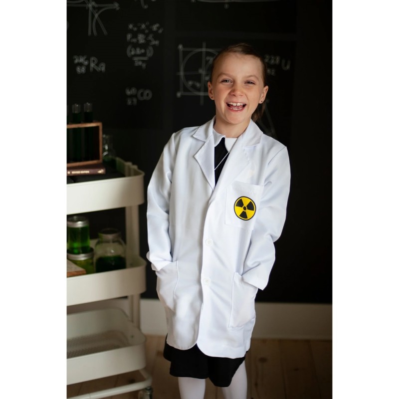 Great Pretenders Παιδική Στολή με φόρεμα & ρόμπα εργαστηρίου Επιστήμονας Marie, 4-6 ετών