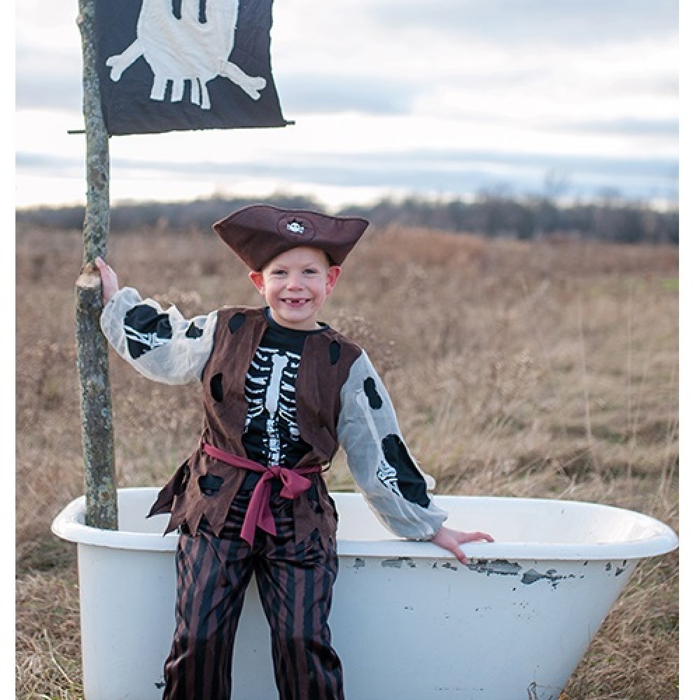 Great Pretenders Pirate Set (Pants, Shirt/Vest, Hat)