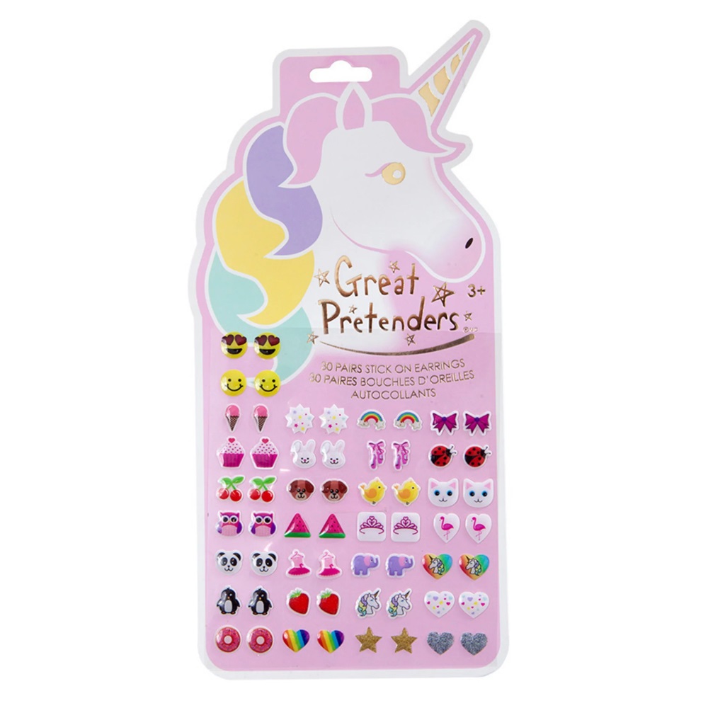 Great Pretenders Stick on Earrings Unicorn (30xpieces)