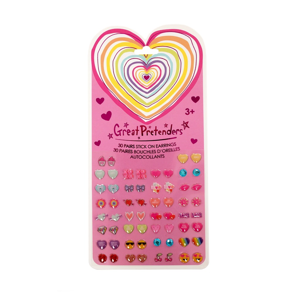Great Pretenders Heart Sticker Earrings (30 pairs)