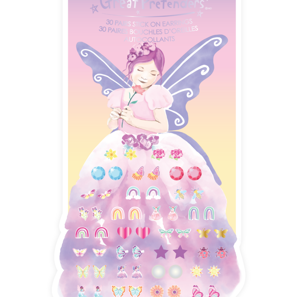 Great Pretenders Butterfly Fairy Triana Sticker Earrings  (30 pairs)