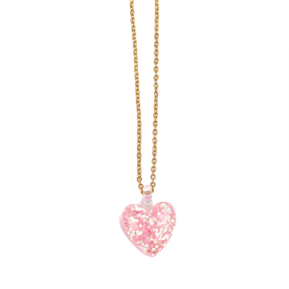 Great Pretenders Boutique Glitter Heart Necklace assorted
