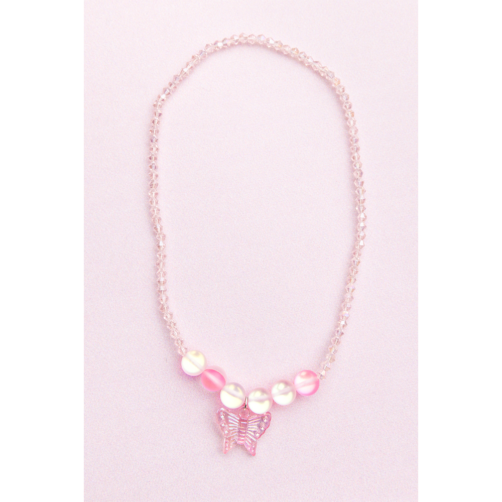 Great Pretenders Boutique Holo Pink Crystal Necklace