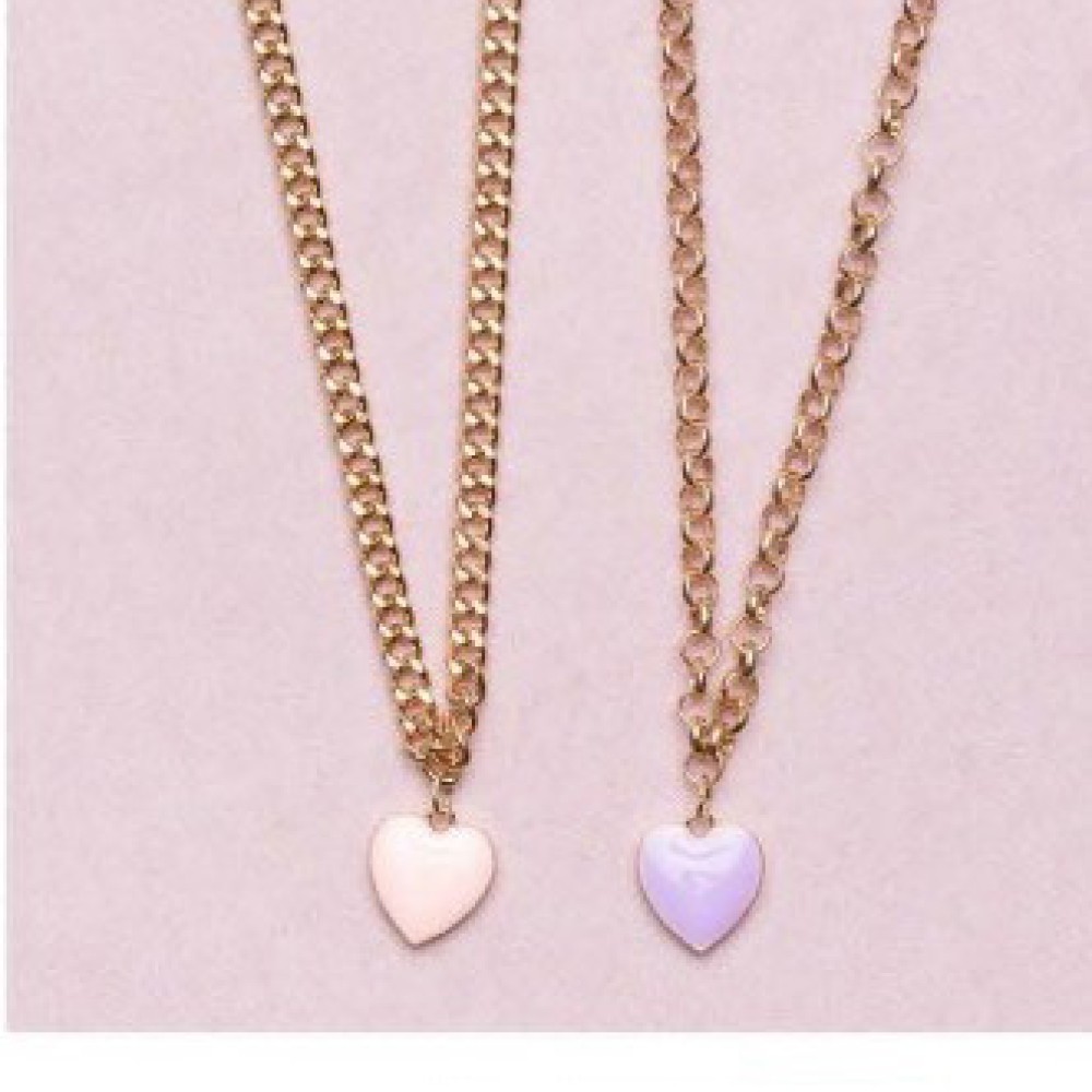 Great Pretenders Boutique Chunky Chain Heart Necklace assorted