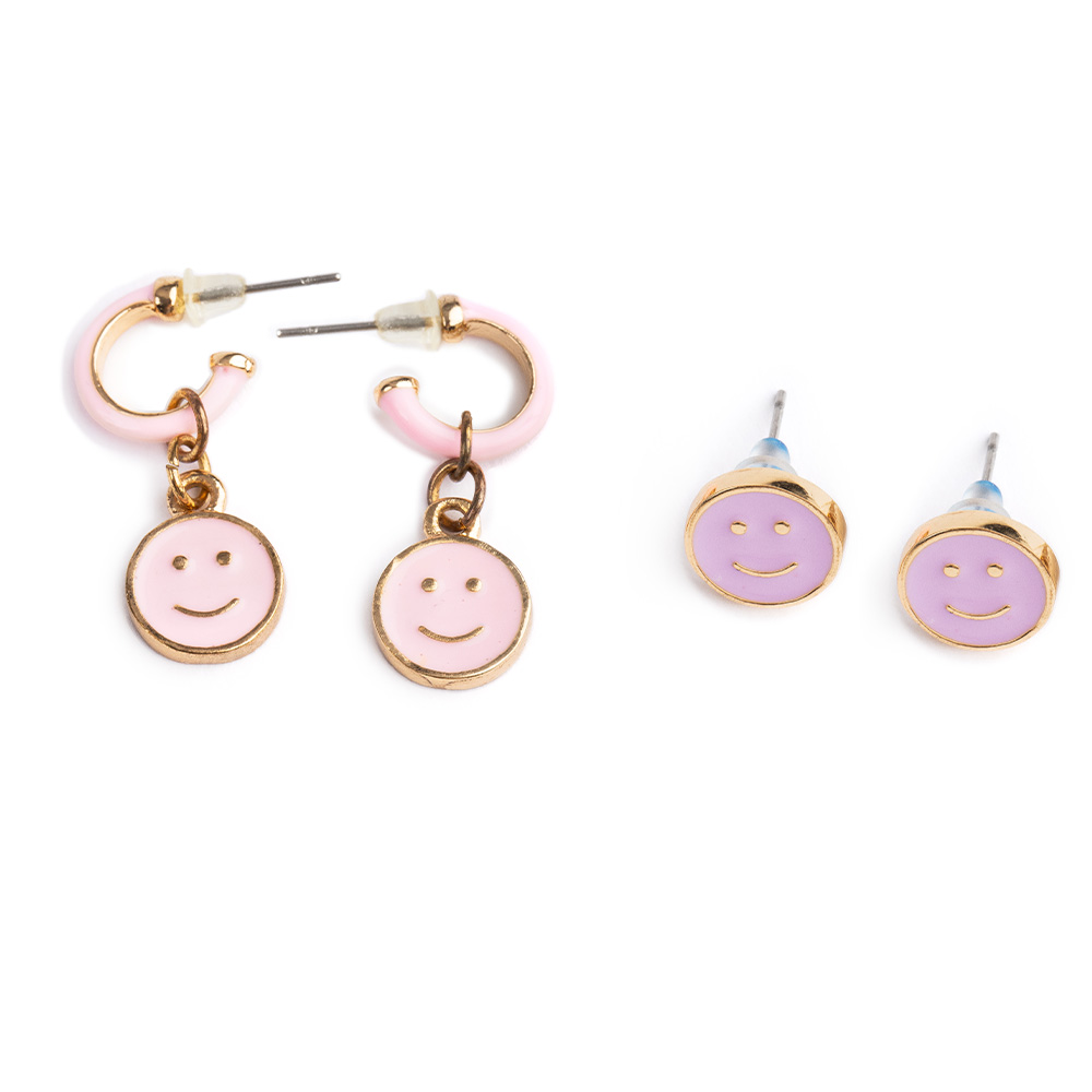 Great Pretenders Boutique Chic All Smiles Earrings, 2 Pair