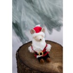 Great Pretenders λούτρινος ποντικός ντυμένος Άγιος Βασίλης 17.8εκ.