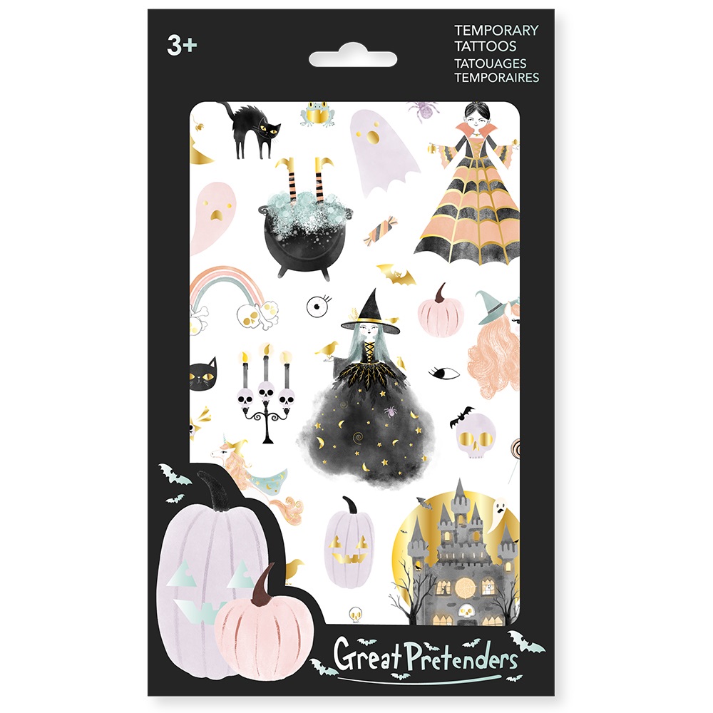 Great Pretenders Raven Witch Tattoos -18 pcs