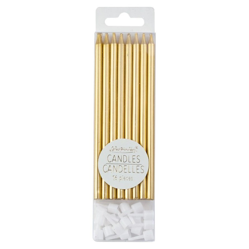 new Great Pretenders Candles Metallic Gold (16 pcs)