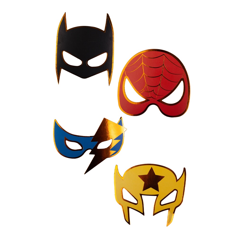 Great Pretenders Masks Superhero (8 pcs)