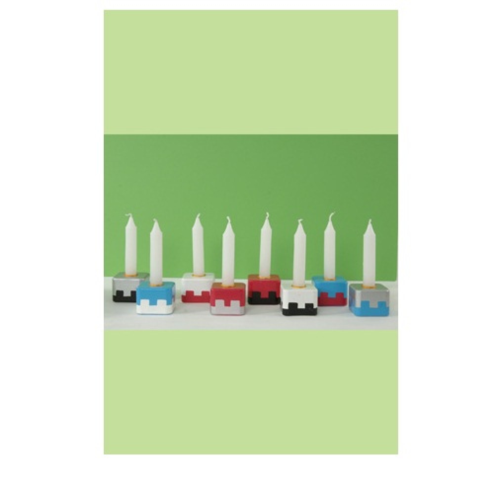 Candle holder blue, 8 pcs