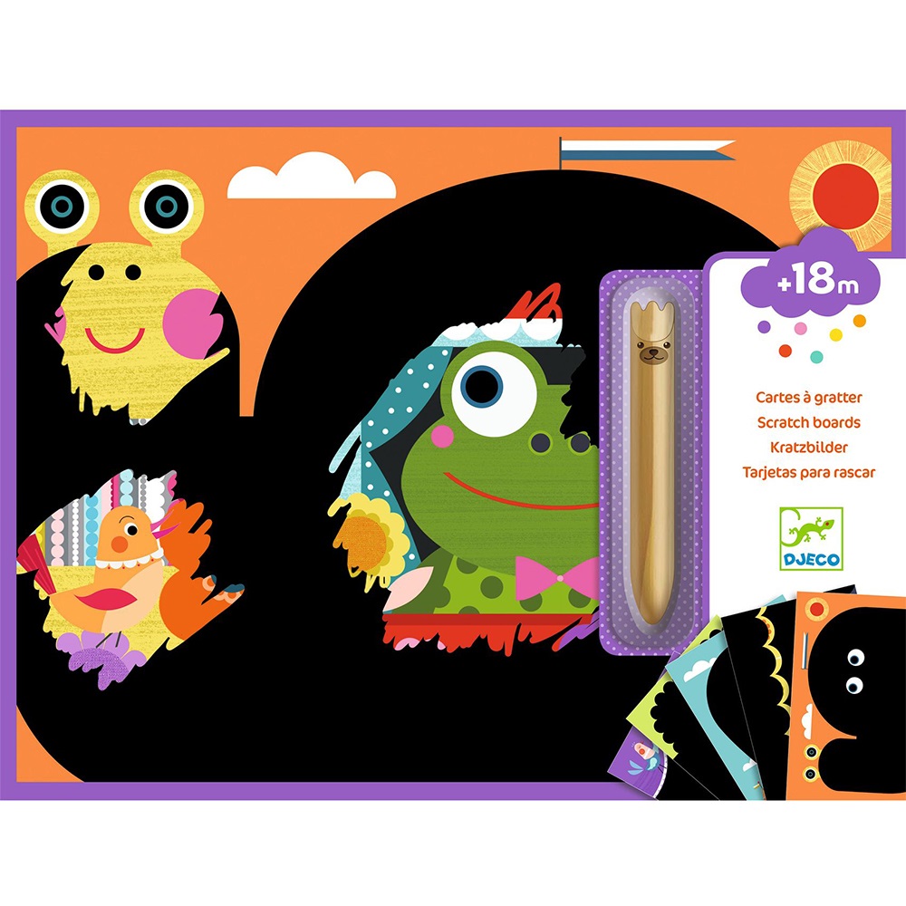 Djeco Art and craft Small gifts for little ones - Scratch cards It is fun to discover