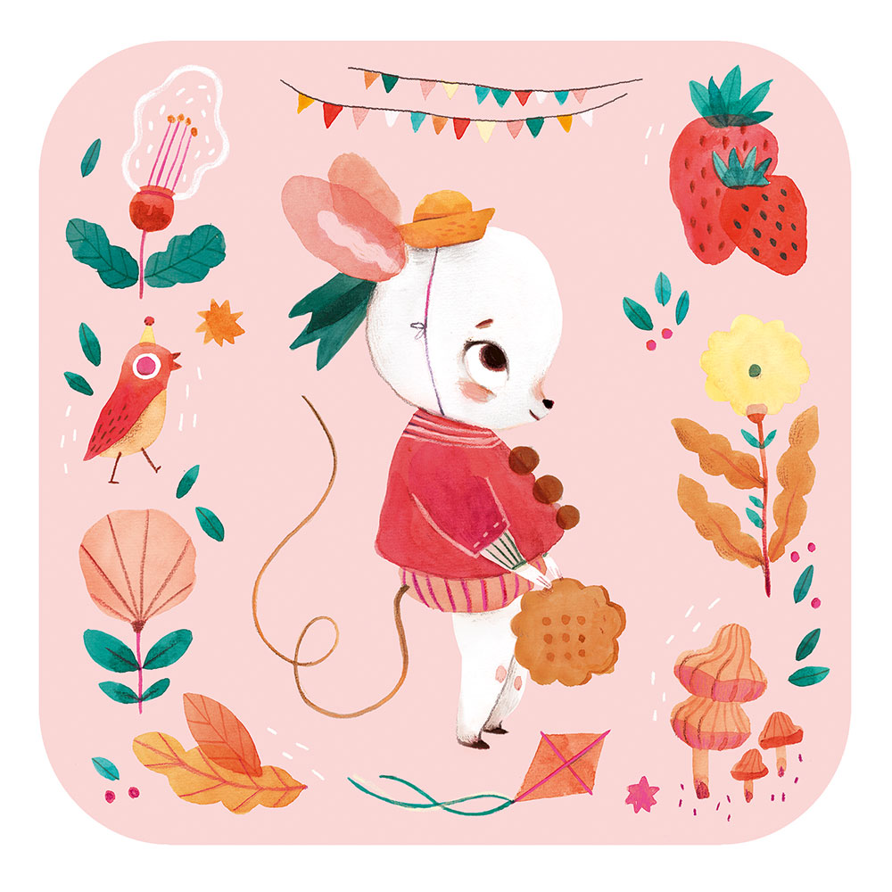 Djeco Accessories - Nursery school bags Mouse