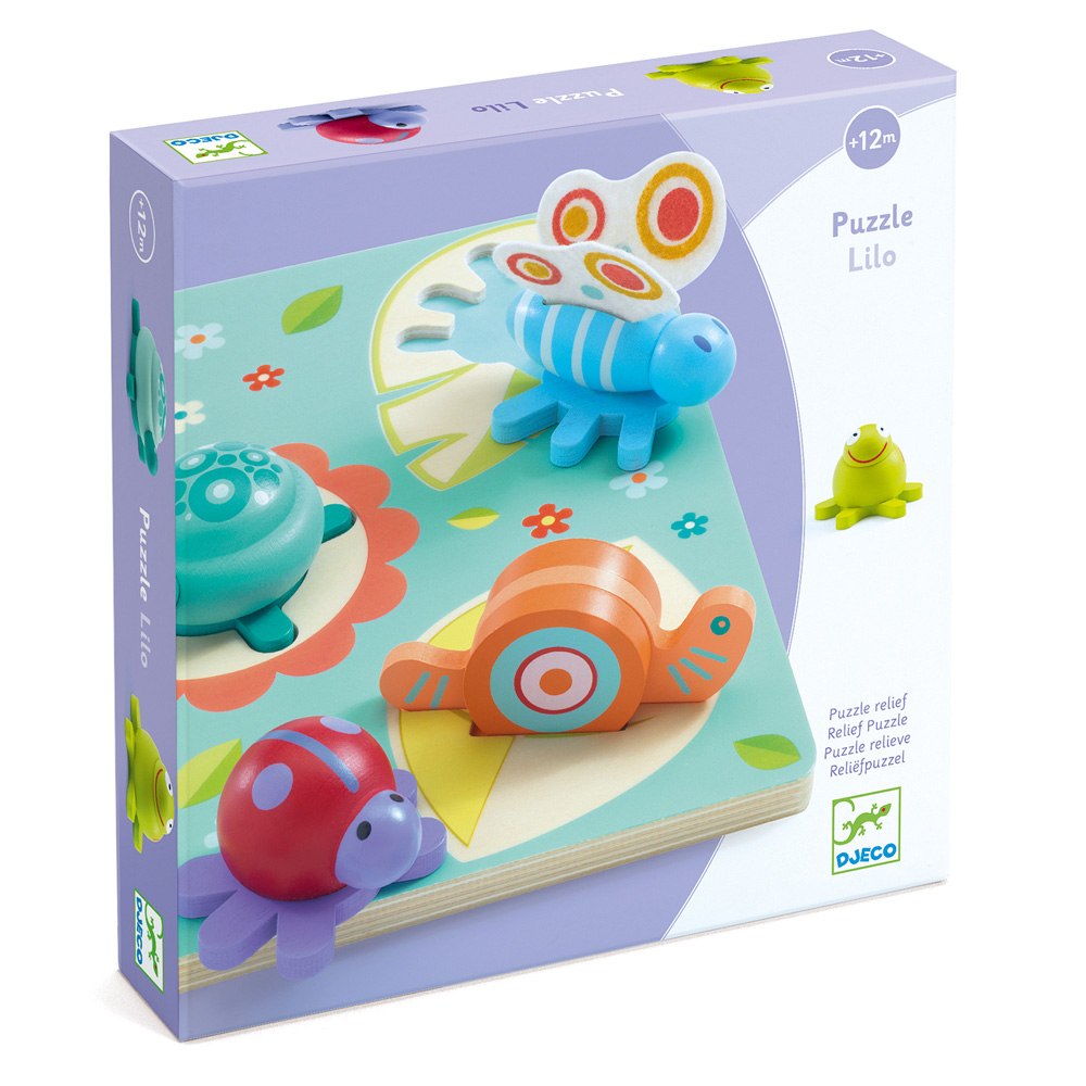 Djeco Wooden puzzles Turtle and friends