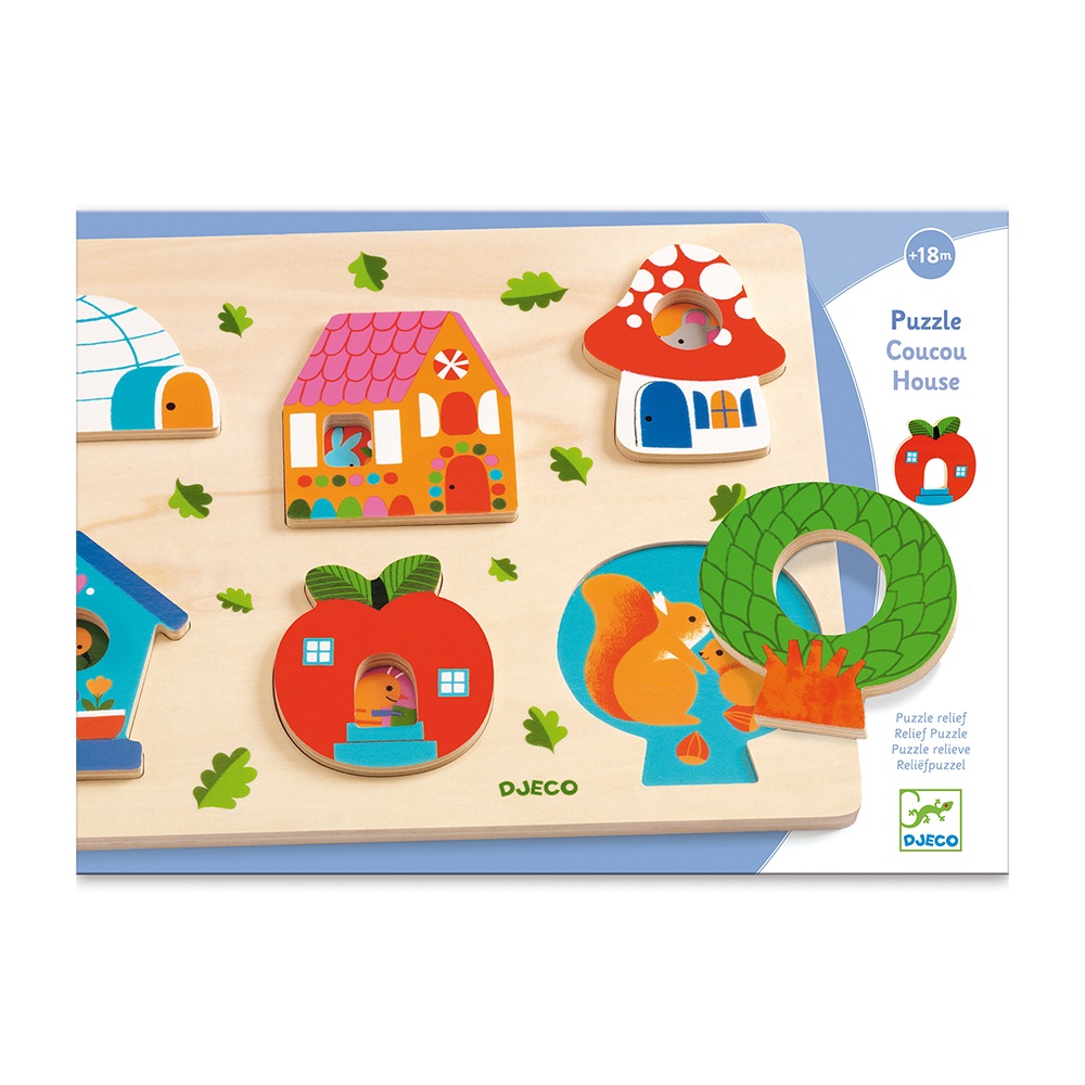 Djeco Wooden puzzles Coucou-house