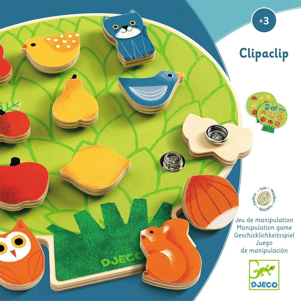 Djeco Educational wooden games Clipaclip