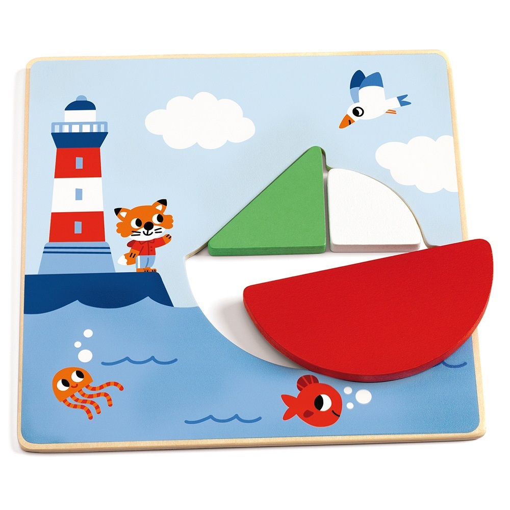 Djeco Educational wooden games Tangramini