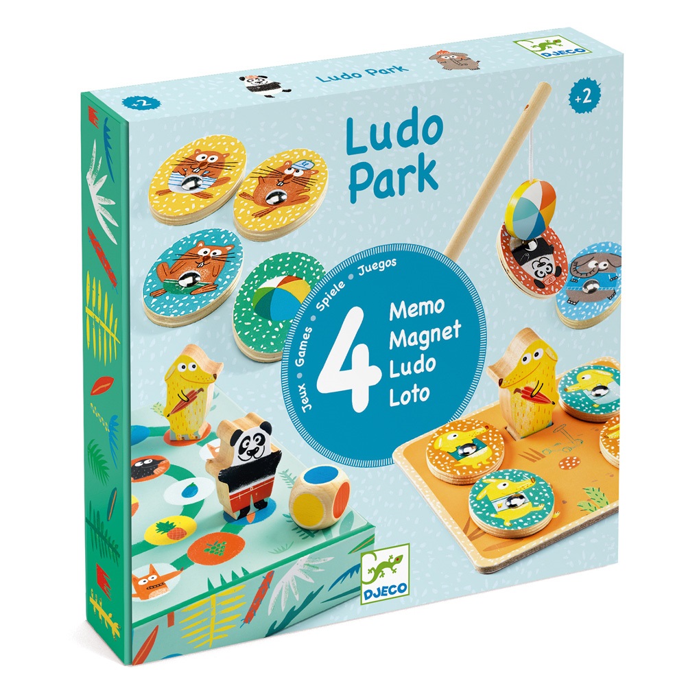 Djeco Educational wooden games LudoPark - 4 games