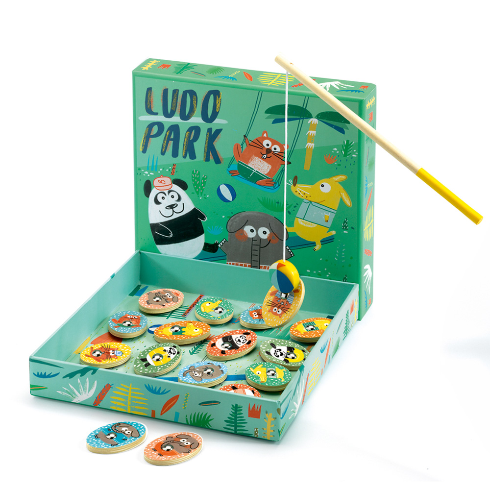 Djeco Educational wooden games LudoPark - 4 games