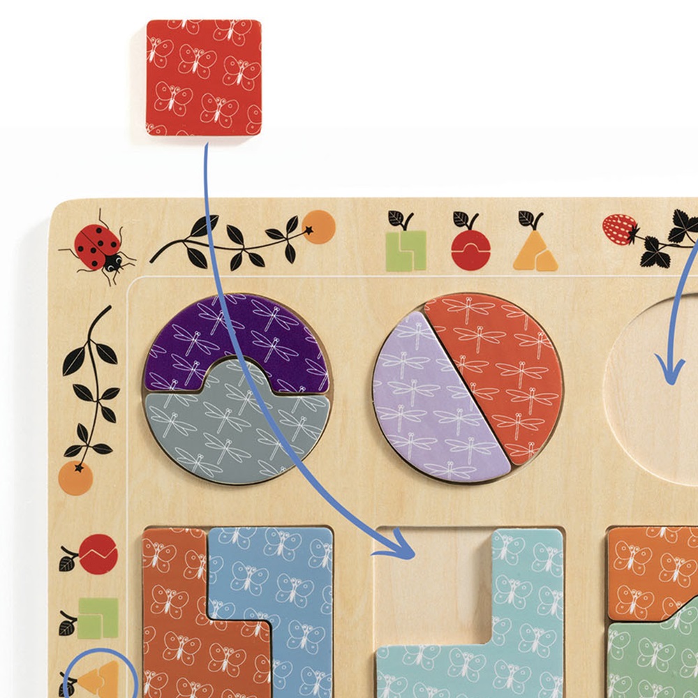 Djeco Wooden puzzle - Educational Wooden Puzzles  Ludigraphic