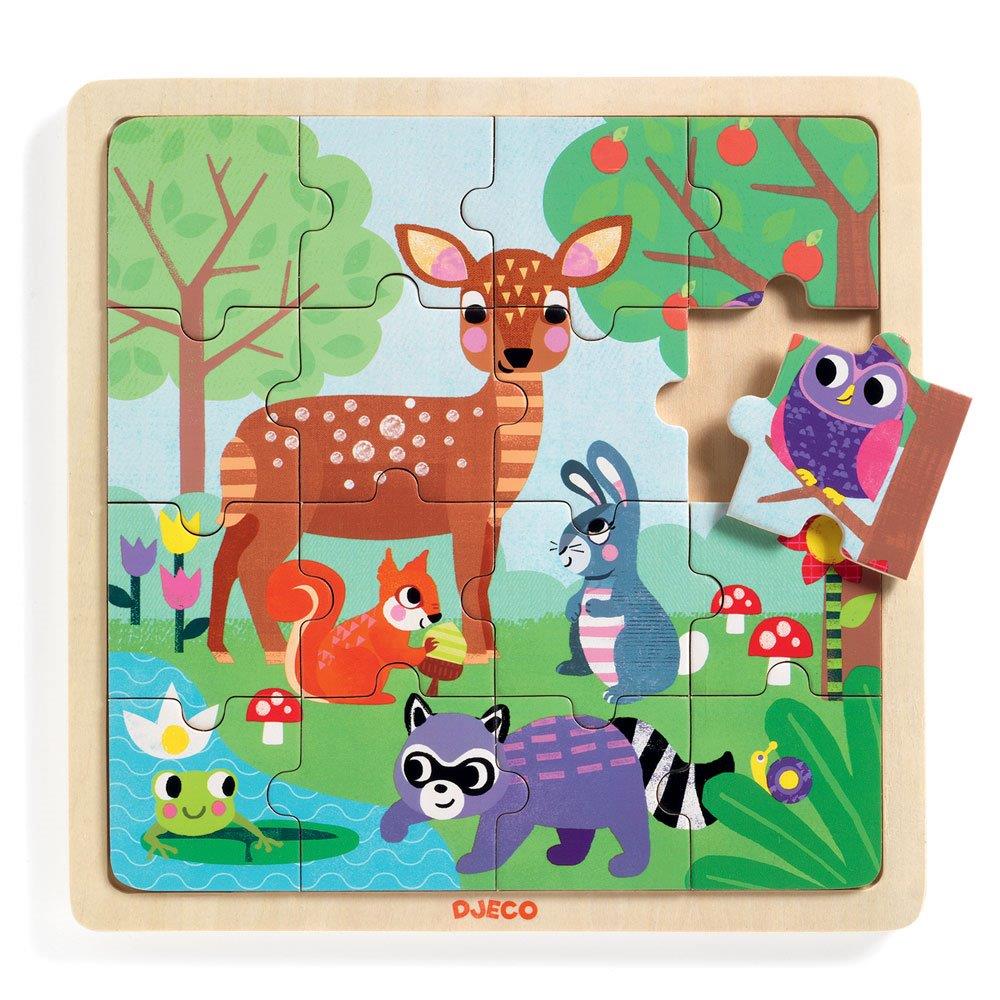Djeco Educational wooden puzzles Puzzle Forest
