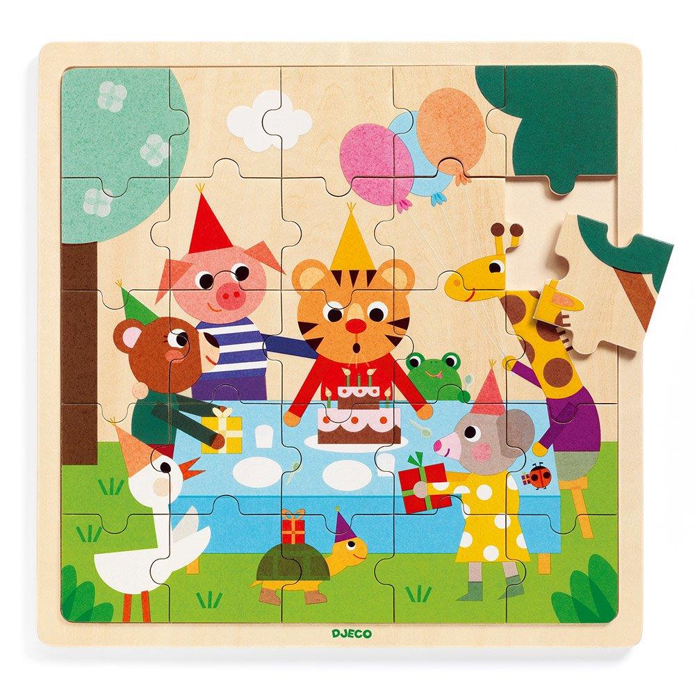 Djeco Wooden puzzles Puzzlo Happy