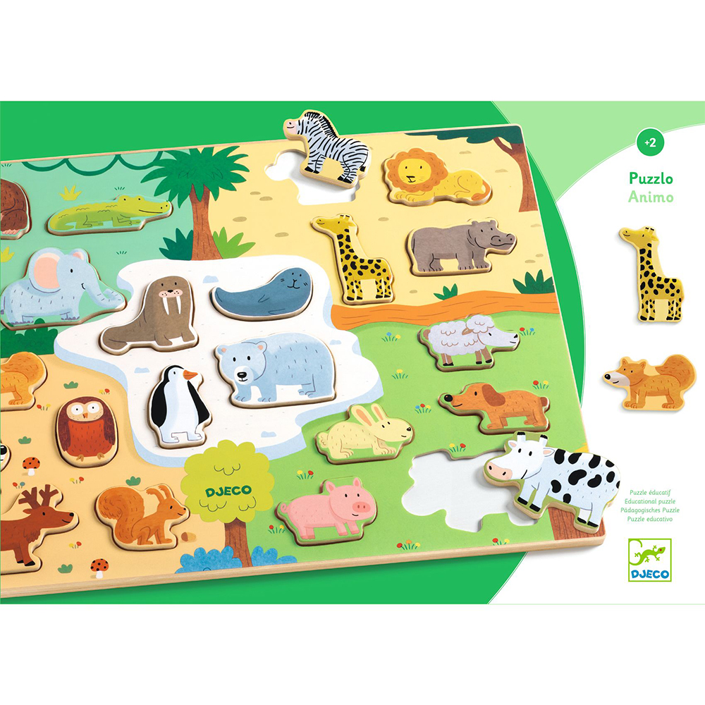 Djeco wooden puzzle Animo - FSC 100%