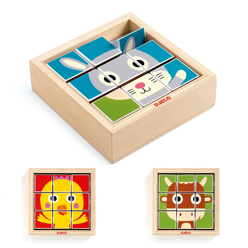 Djeco Wooden puzzles Tournifarm