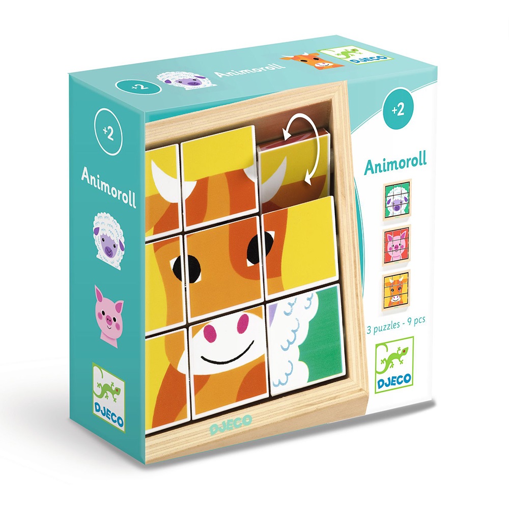 Djeco Toys and games Wooden Puzzles Animoroll