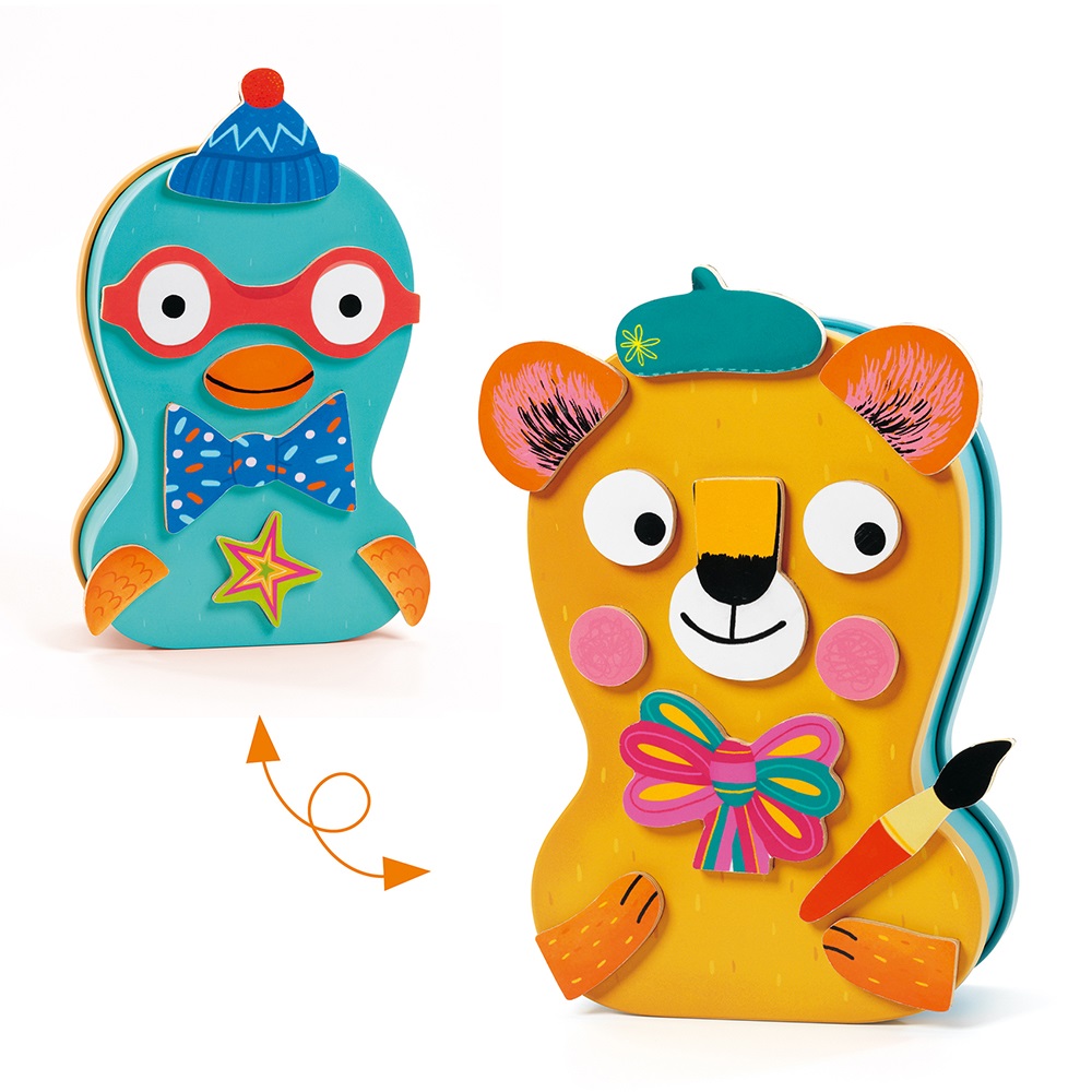 Djeco Educational wooden games  - Magnetic games Portranimo