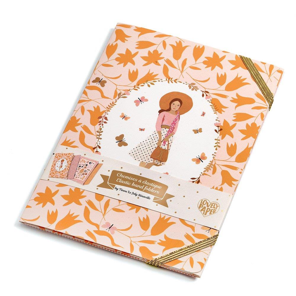 Djeco LP Elastic band folders Tinou elastic band folders - FSC MIX