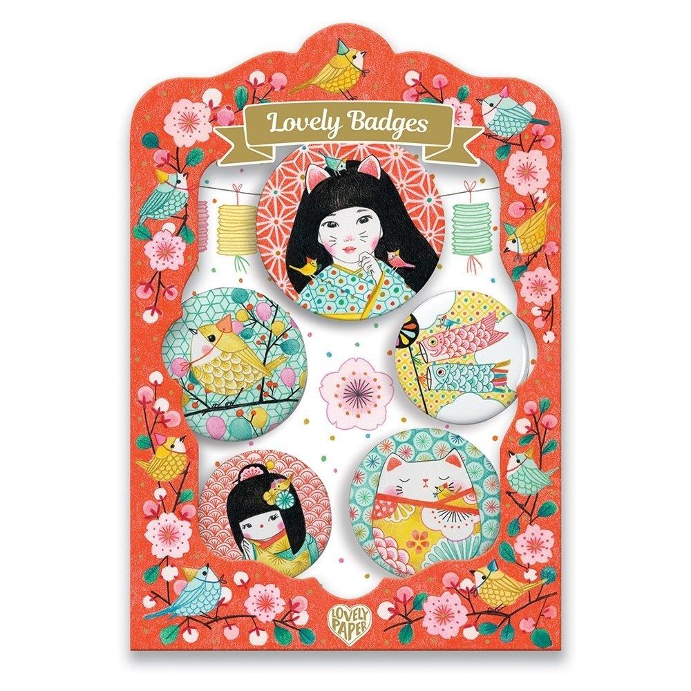 Lovely Paper Lovely badges Japan lovely badges