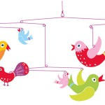 Djeco Enchanting Mobiles Colourful flight of fancy