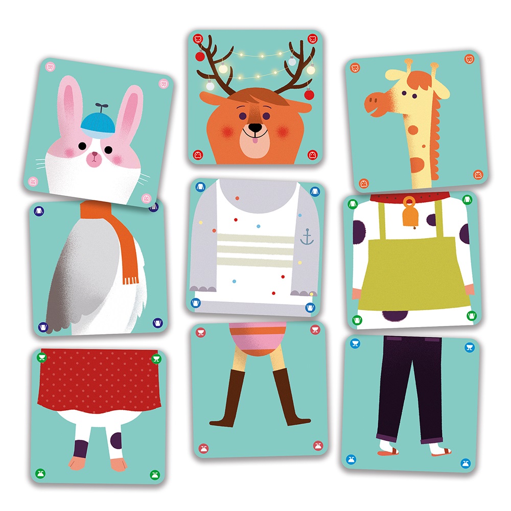 Djeco Games - Playing cards Animomix