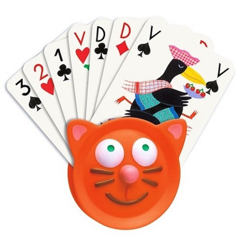 Djeco θήκη επιτραπέζιων καρτών γατούλα