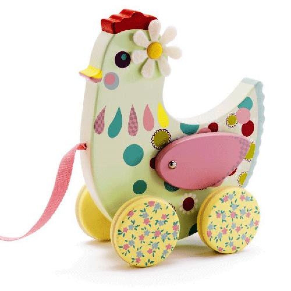 Djeco Pull along toys Cotcotte