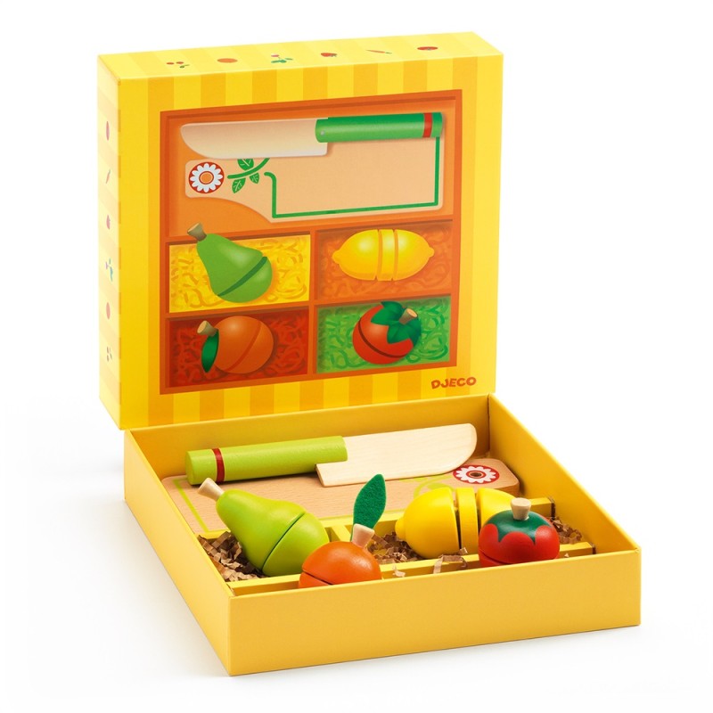 Djeco ξύλινο παιχνίδι ρόλων - διαίρεσης Λαχανικά και φρούτα