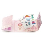 Djeco Αυτοκόλλητα επανατοποθετούμενα με 4 κάρτες Miss Lilypink