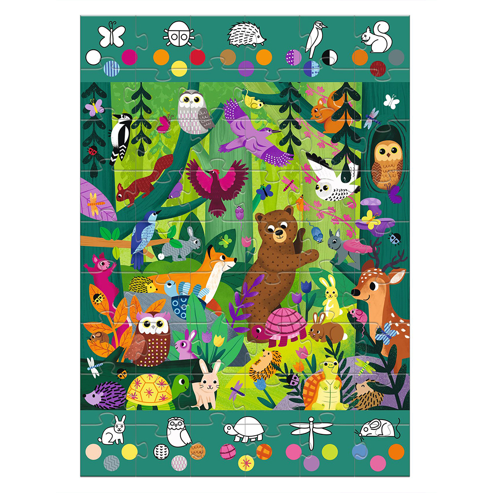 Djeco Toys and games Puzzles - Giant puzzles Observation forest