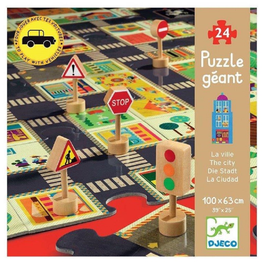 Djeco Giant puzzles The city - 24pcs