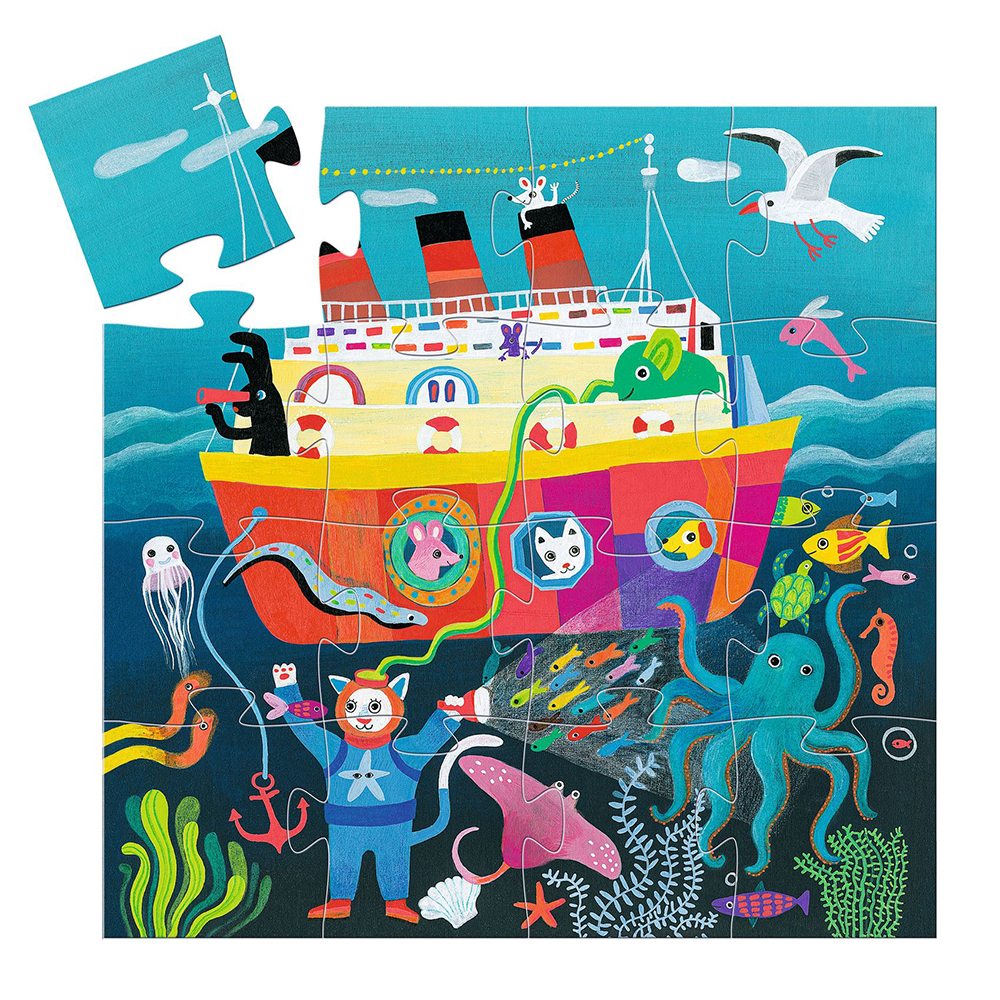 Djeco Toys and games Puzzles - Silhouette puzzles The friends’ cruise