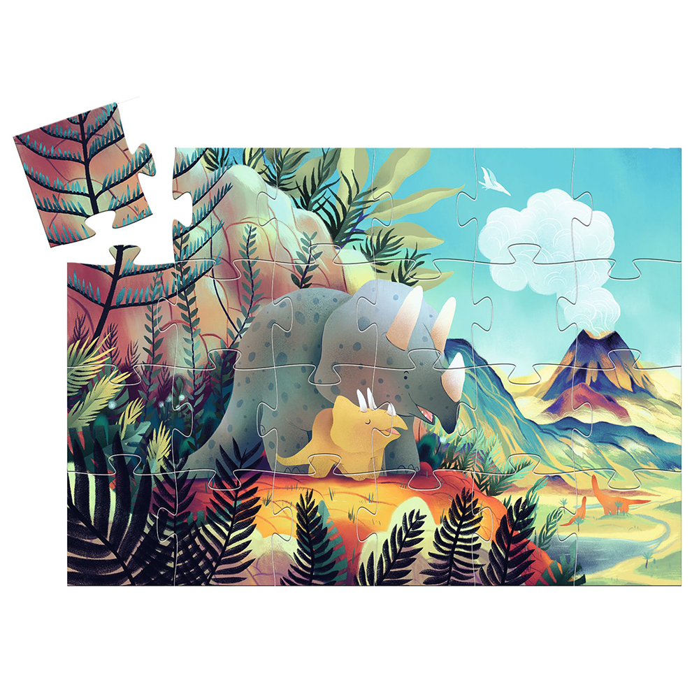 Djeco Toys and games Puzzles - Silhouette puzzles Teo the dino