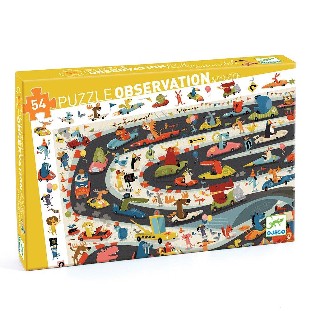 Djeco Puzzles - Observation puzzles Car rally - FSC MIX