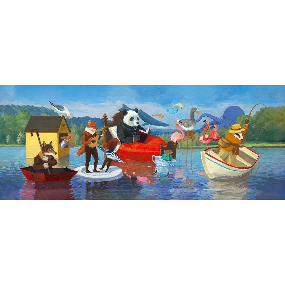 Djeco Puzzles - Puzzles gallery Summer Lake - FSC MIX