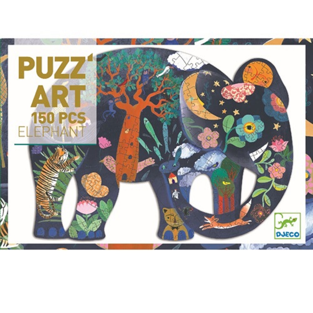 Djeco Puzzles - Puzzart Elephant - 150pcs - FSC MIX